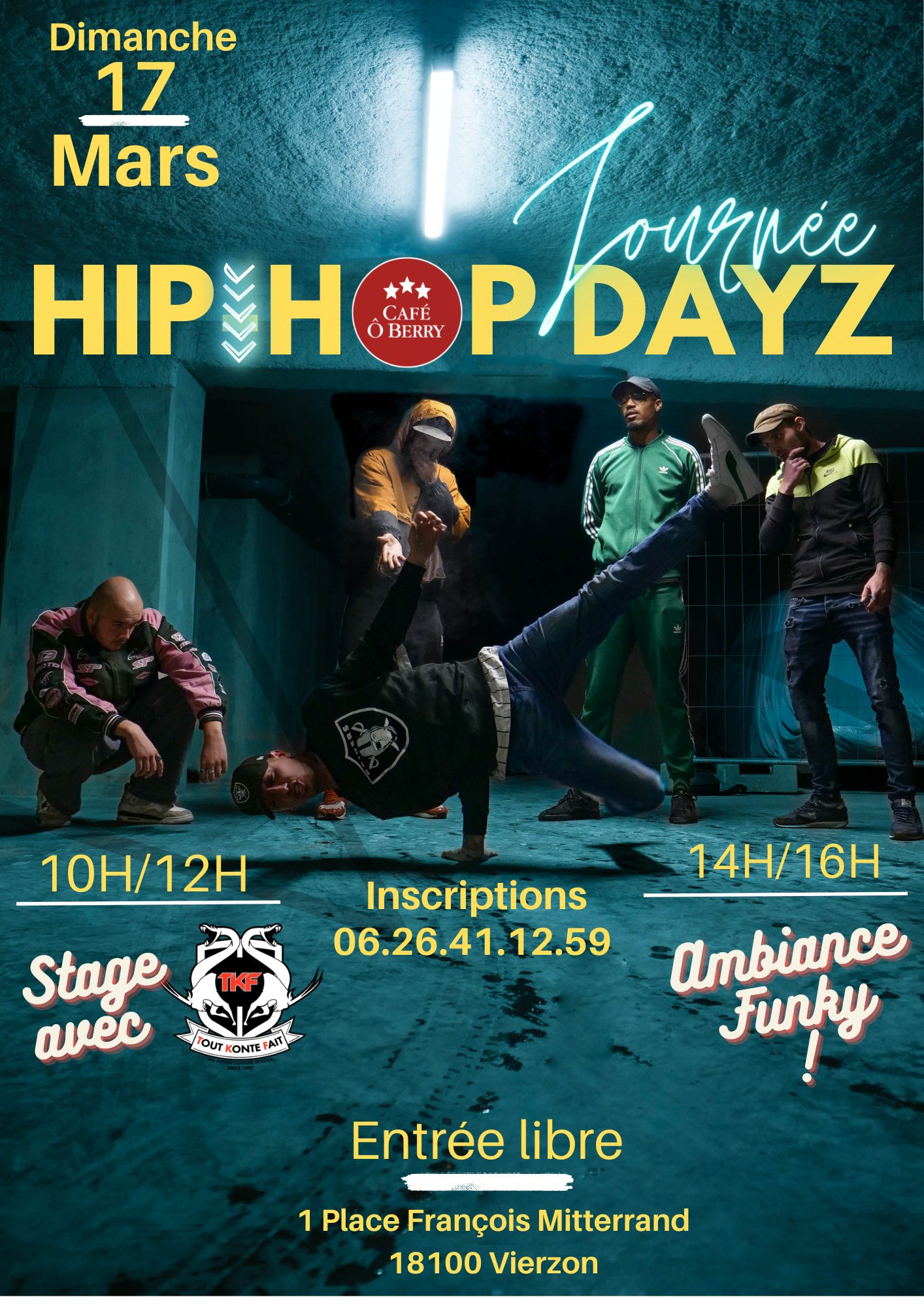 Hip-Hop Dayz Affiche de danseurs TKF School