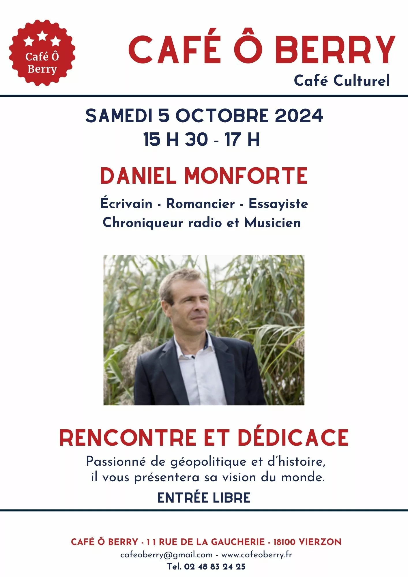 Daniel Monforte rencontre littéraire