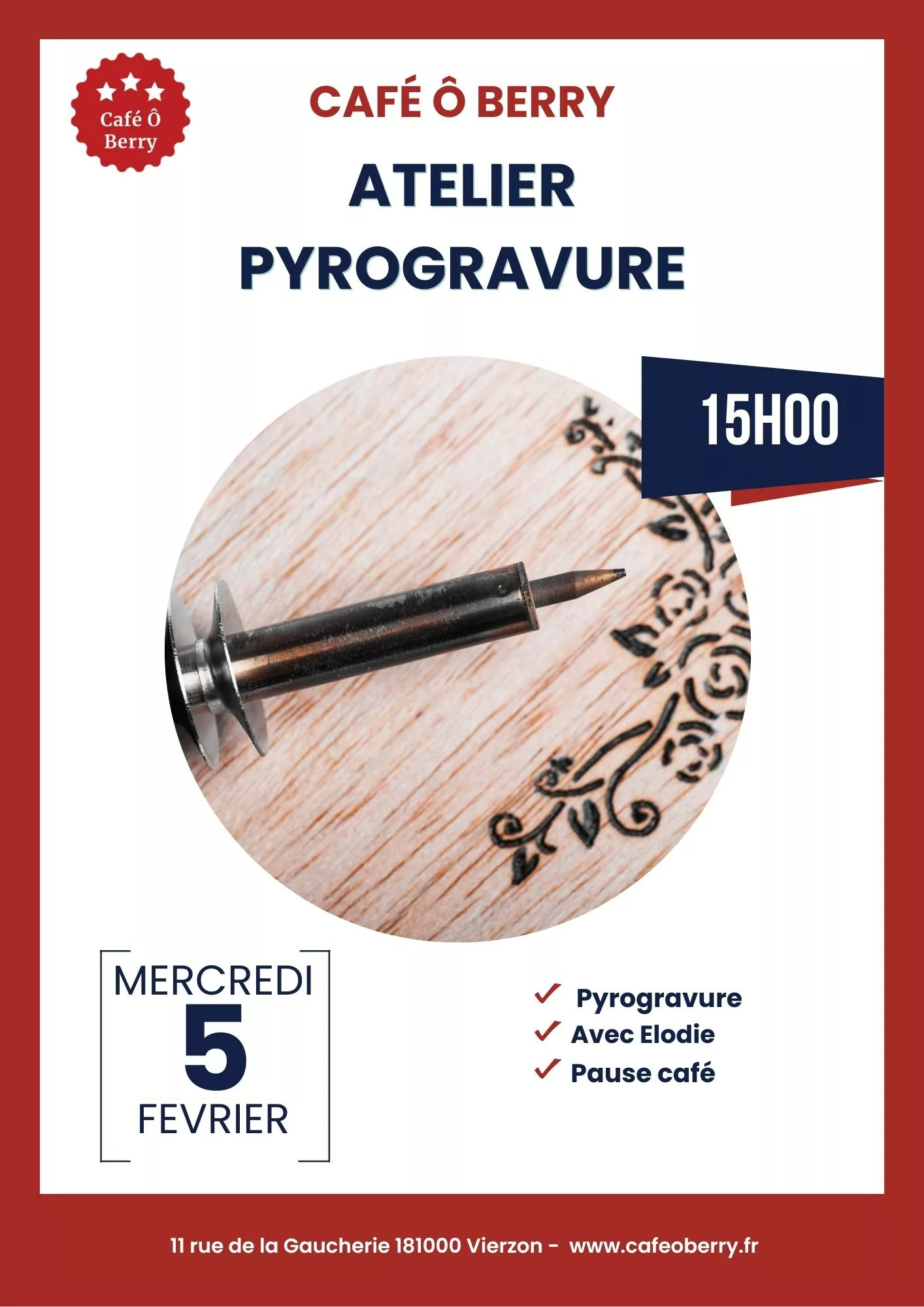 Atelier pyrogravure